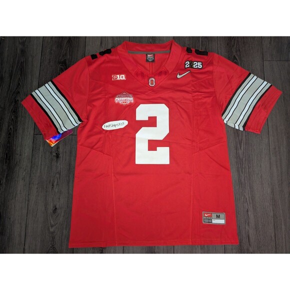 🚨 Caleb Downs #2 Ohio State Buckeyes Stitched Heritage 🏈 Jersey Men's Medium - Picture 3 of 4
